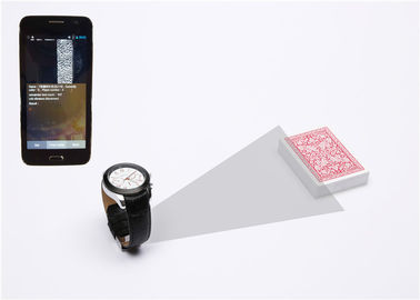 De Pookscanner van het leer Klassieke Horloge met Camera voor de Kaarten van AftastenStreepjescodes