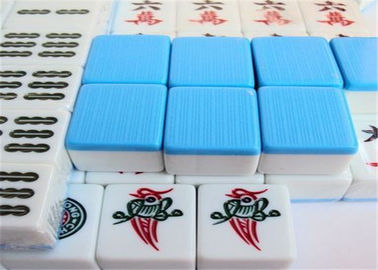 De blauwe/Groene Tegels van het Kleurenirl Duidelijke Mahjong voor het Bedriegen van Mahjongspelen
